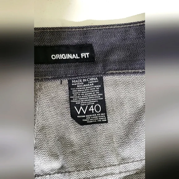 Rocawear R+, original fit men's jeans. 40x32,NWOT, cool Y2K vibe - Picture 4 of 14